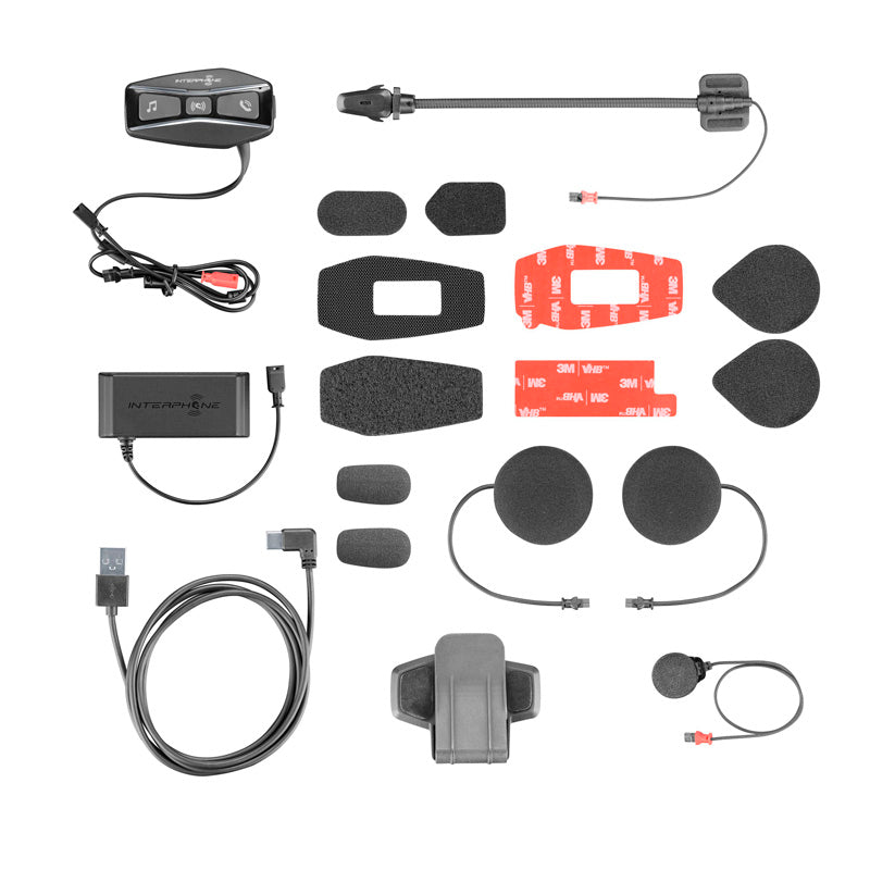 INTERPHONE UCOM4 BLUETOOTH HEADSET FOR HELMET DUAL PACK INTERPHOUCOM4TP