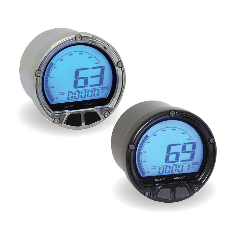 KOSO DL-02S SPEEDOMETER (FIT BULLET CASING)FOR HARLEY BA555B18-HD