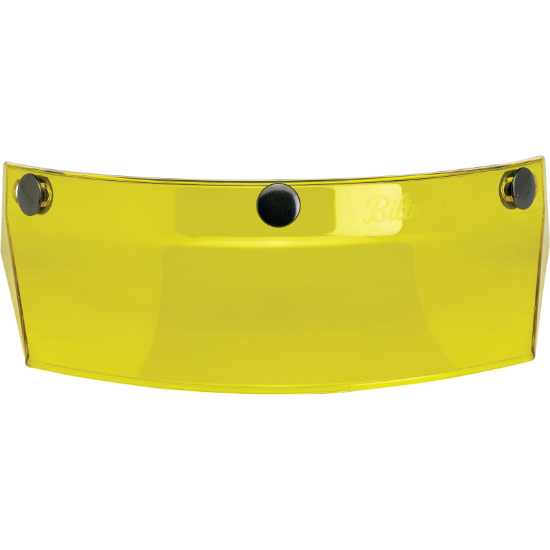 BILTWELL VISOR MOTO 3SNAP YLW 2002-103