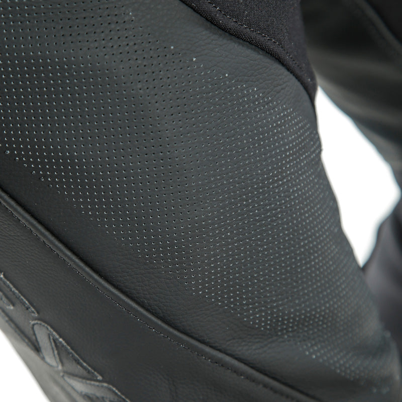 DAINESE PONY 3 PERF. LEATHER PANTS BLACK-MATT 1553712-076-60