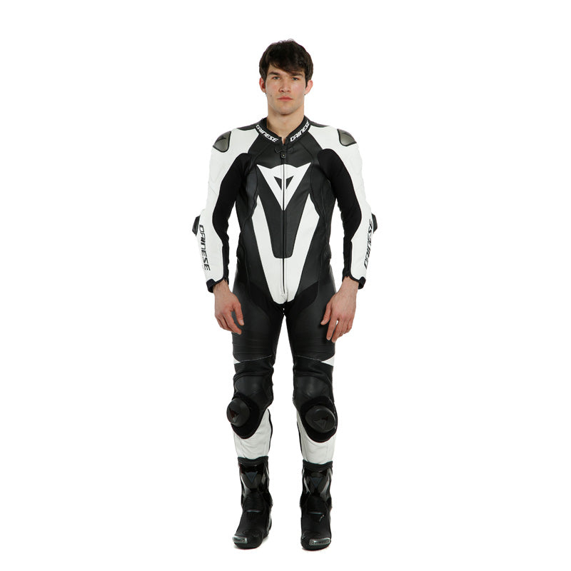 DAINESE LAGUNA SECA 5 1PC TALL LEATHER SUIT PERF. BLK/WHT 1513468-622-98