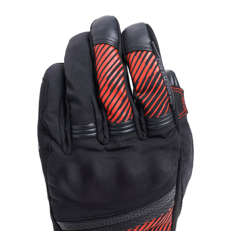 DAINESE FULMINE D-DRY GLOVES - BLACK/RED (S) 18100009-684-S