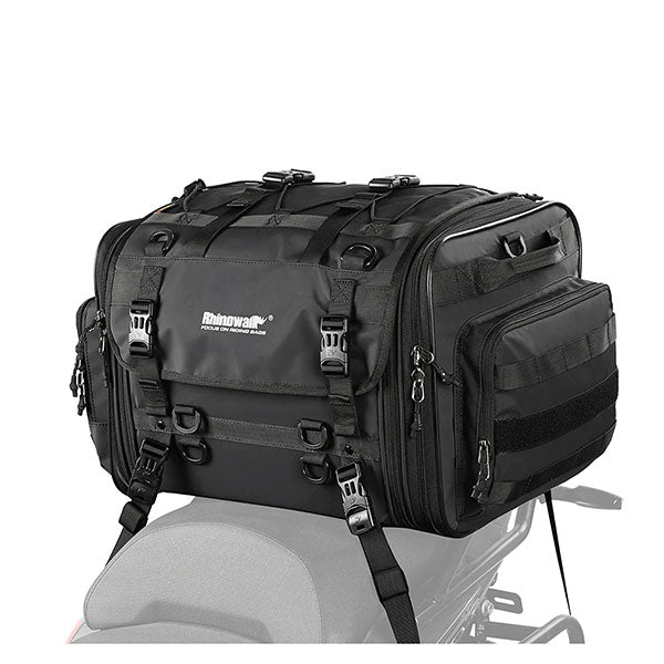 RHINOWALK 40L-60L EXPANDABLE TAIL BAG BLACK MT4060