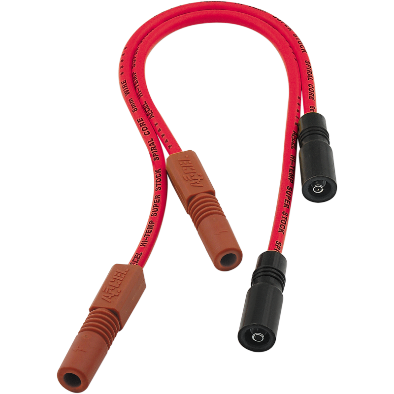 ACCEL 99-08 FLHT 8MM SPARK PLUG WIRE SET RED 171098-R