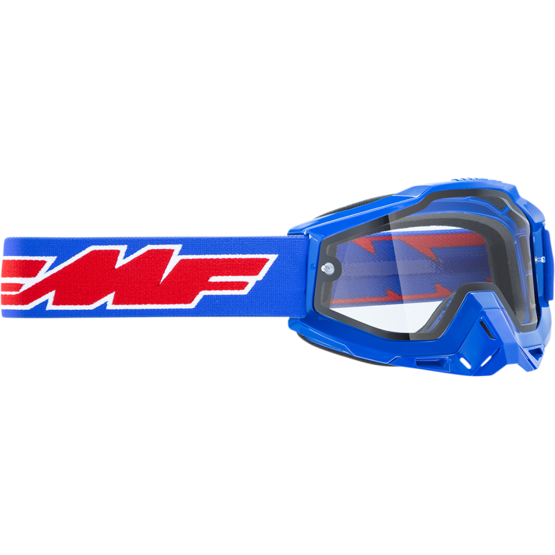 FMF FMF POWERBOMB ENDURO GOGGLE ROCKET BLUE - CLEAR LENS F-50038-00002