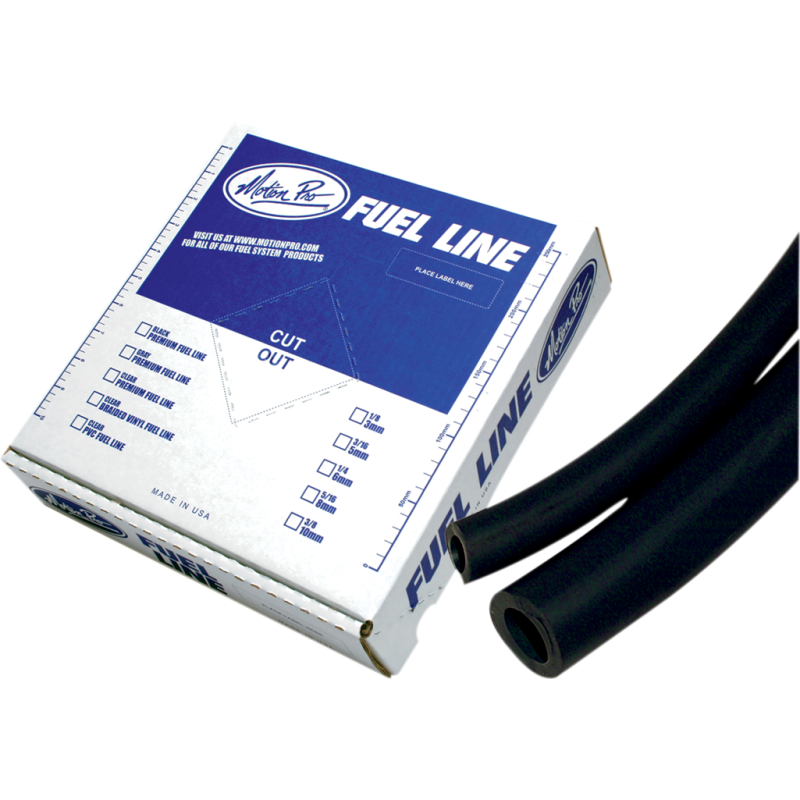 MOTION PRO MP PREMIUM FUEL LINE BLACK 1/4 ID X 25' 12-0041