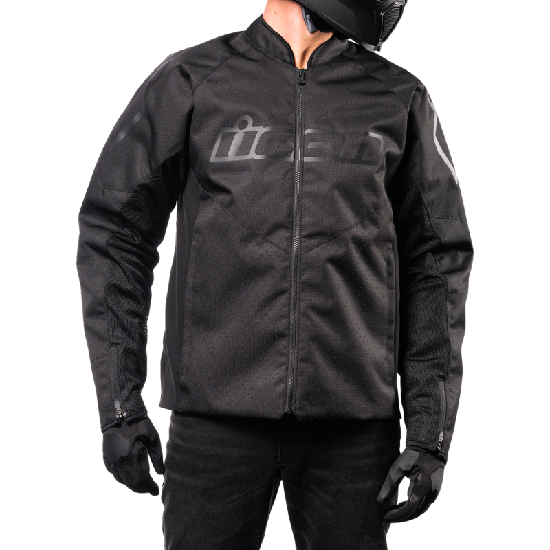 ICON HOOLIGAN CE JACKET BK LG 2820-5793