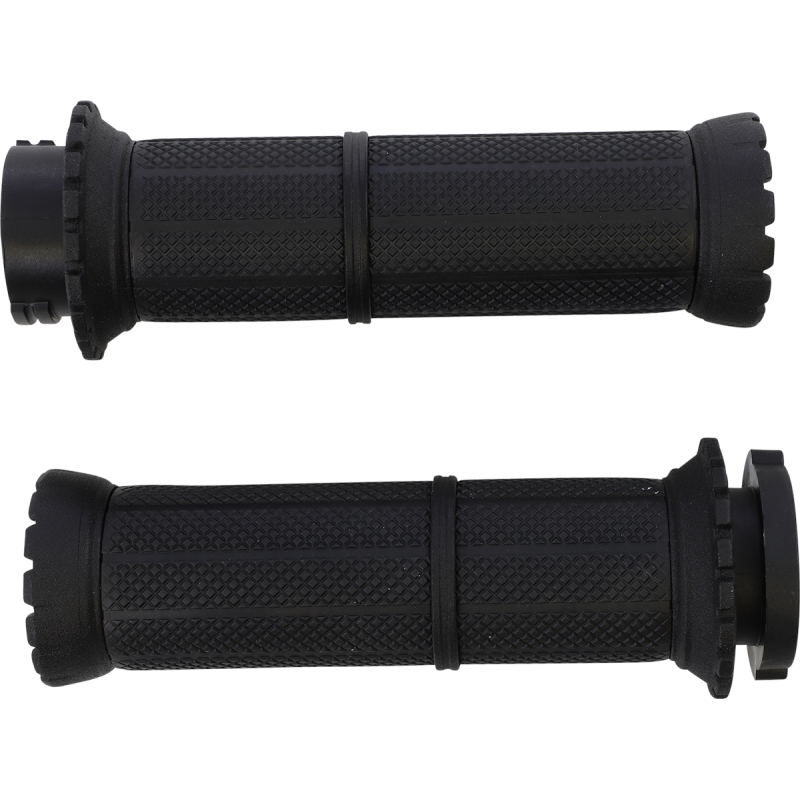 KURYAKYN RIOT GRIPS 82-19 CABLE THROTTLE, ST/ BLK PN 3582 KUR3582