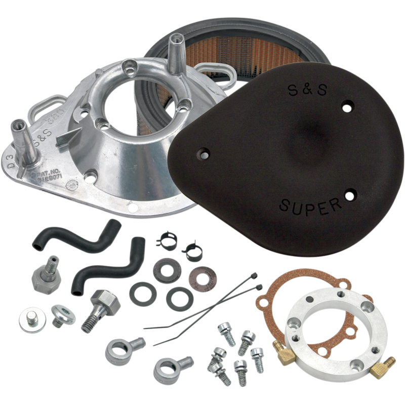 S&S CYCLE 91-16 XL T/DROP GL/ BLK A/C 170-0182A