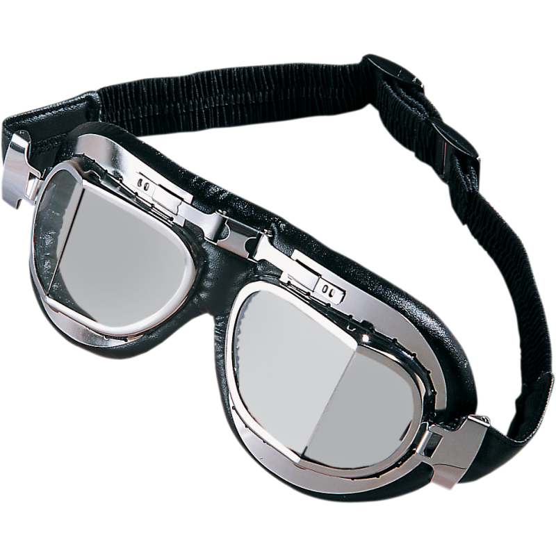 DRAG SPECIALTIES RED BARON GOGGLES W/ S/S ACCENTS EA DS-110329