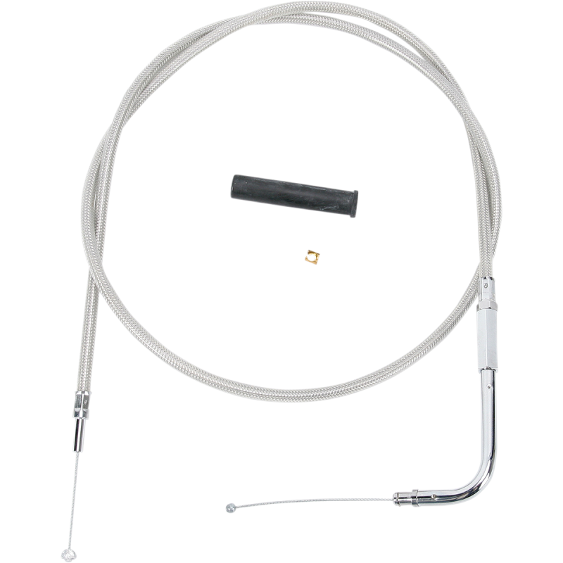 DRAG SPECIALTIES 96-17 34-3/4" S/S THROTTLE CABLE 5332504B
