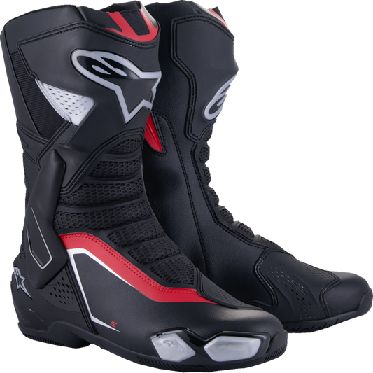 ALPINESTARS (ROAD) BOOTS SMX-6 V3 BK/SI/RD 44 2223025-199-44