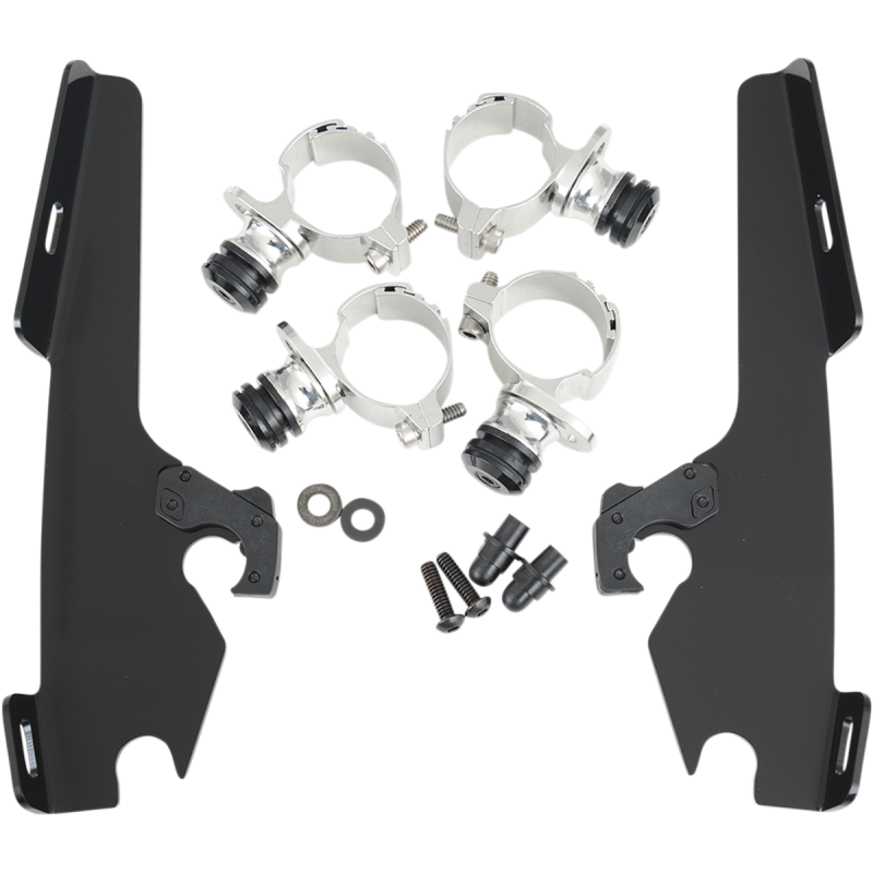 MEMPHIS SHADES METRIC VT750 BW MOUNT KIT BLACK MEK1957