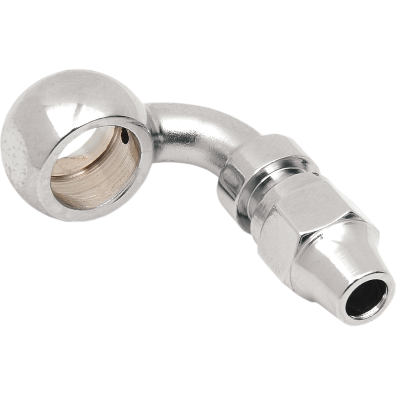 DRAG SPECIALTIES 12MM/7/16 90 DEGREE BANJO FITTING 354