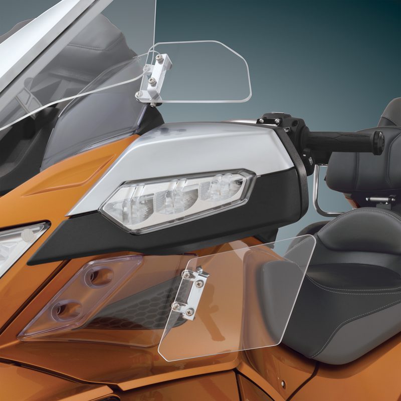 SHOW CHROME ABOVE MIRROR WIND DEFLECTOR RT SET 41-177