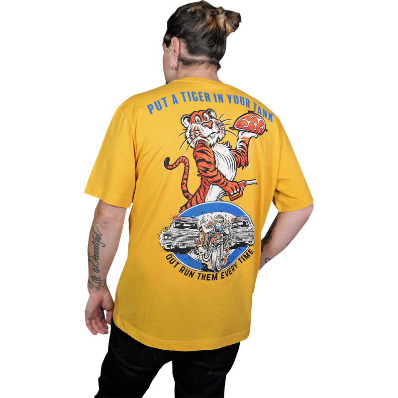 LETHAL THREAT TEE DNO TIGERTANK YLW 2X DT10051XXL