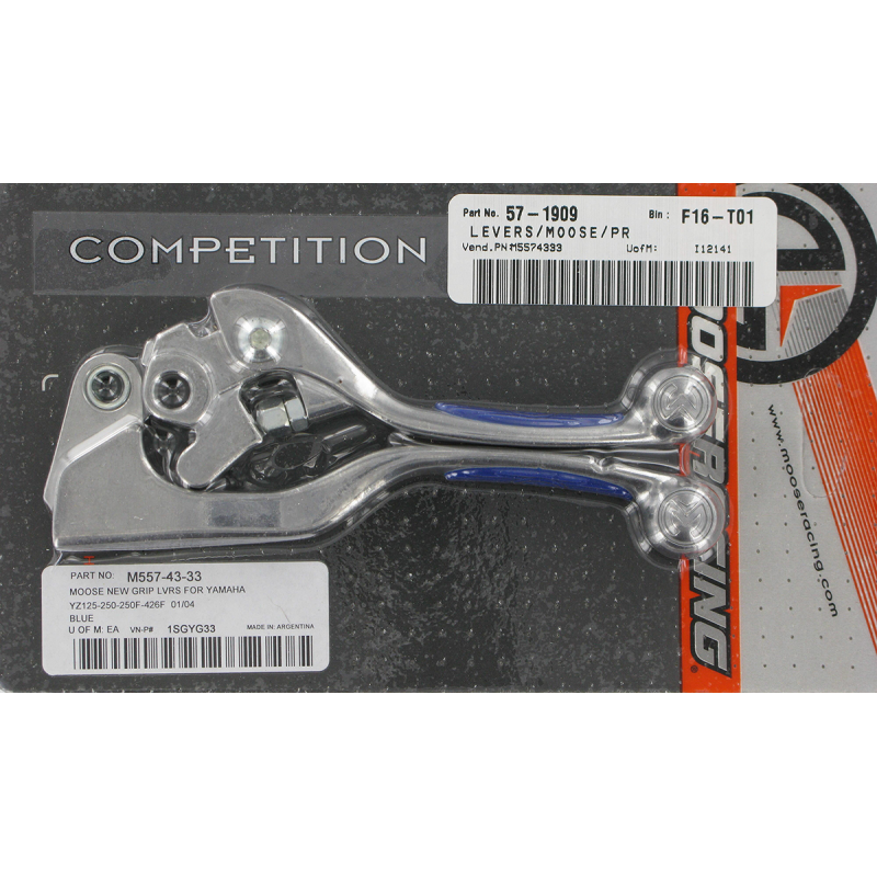 MOOSE RACING COMP LEVER SET KX/KXF/RMZ/YZF/WRF BLUE M557-43-33