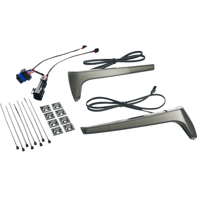 CIRO LLC RYDECULTURE BRYANT M1 SADDLEBAG LIGHTS - LIGHT SMOKE 4R000