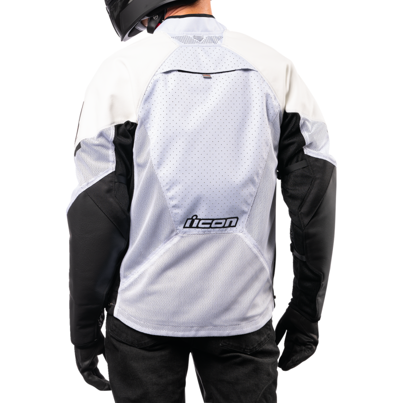 ICON MESH AF CE LEATHER JKT WH 2XL 2810-3906