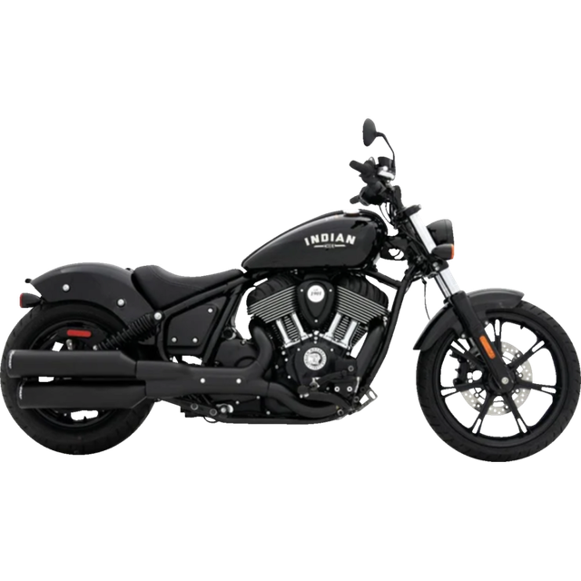 RINEHART RACING 22-UP CHIEF MUFFLERS 4" INDIAN BLK/BLK 500-1501