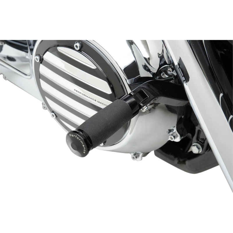 PERFORMANCE MACHINE BLACK CONTOUR FOOTPEGS (PR) 0035-0083-B