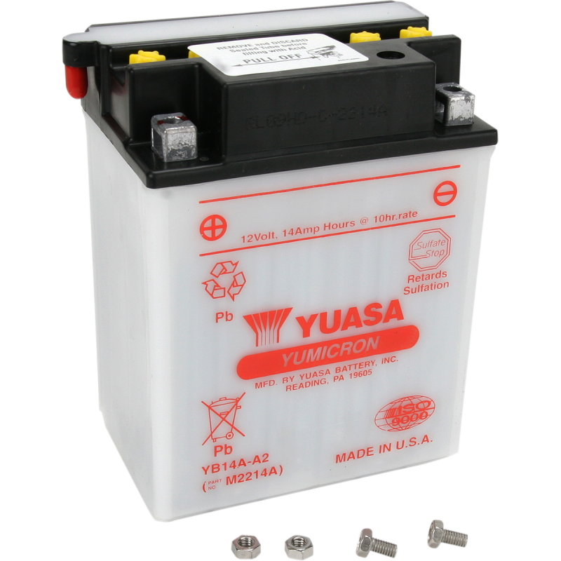 YUASA YB14A-A2 YUMICRON 12 VOLT YUAM2214A
