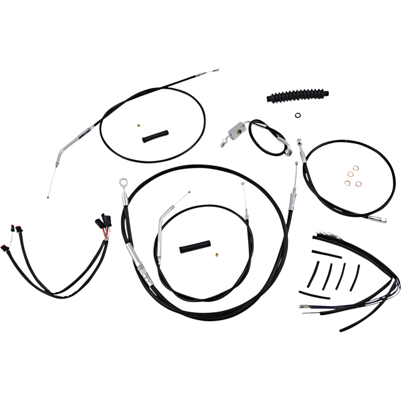 MAGNUM CONTROL CABLE KIT - XR - BLACK/CHROME 489673