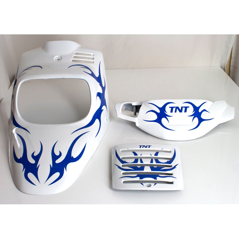 TNT PLASTIC KIT FLAMING WHITE/BLUE BW'S 96-01 3PCS. 366117A
