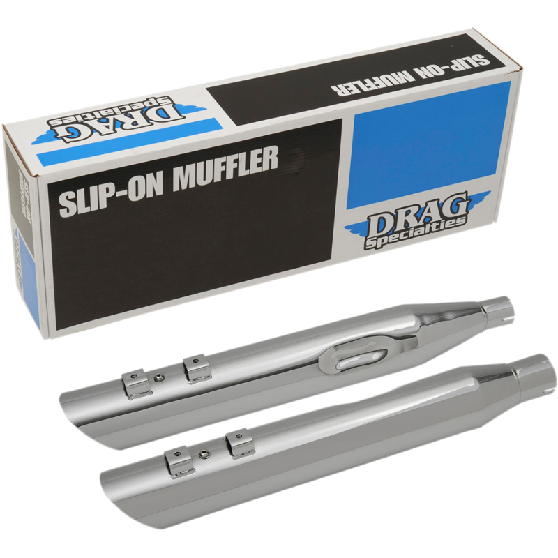 DRAG SPECIALTIES 17-19 FLHTMUFFLERS MATTE CHR 4"   PR H00967
