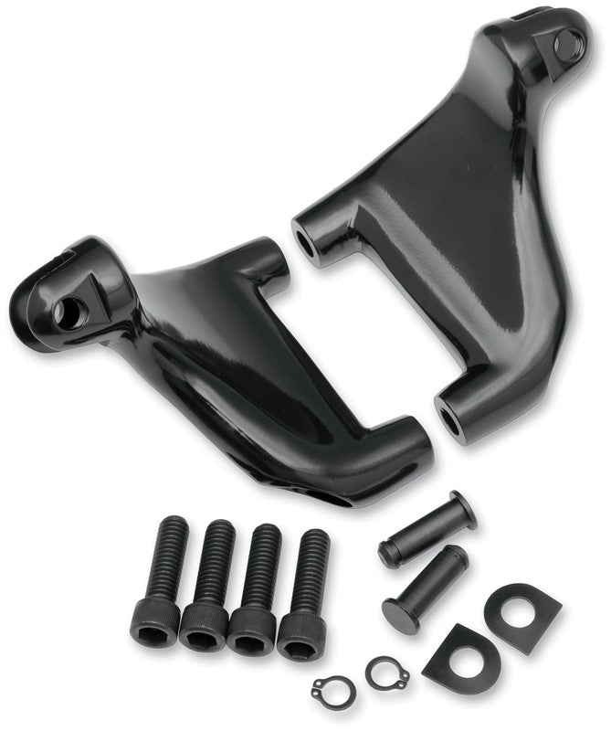 DRAG SPECIALTIES 04-13 XL PASS/PEG MOUNT KIT BLACK 1620-0705