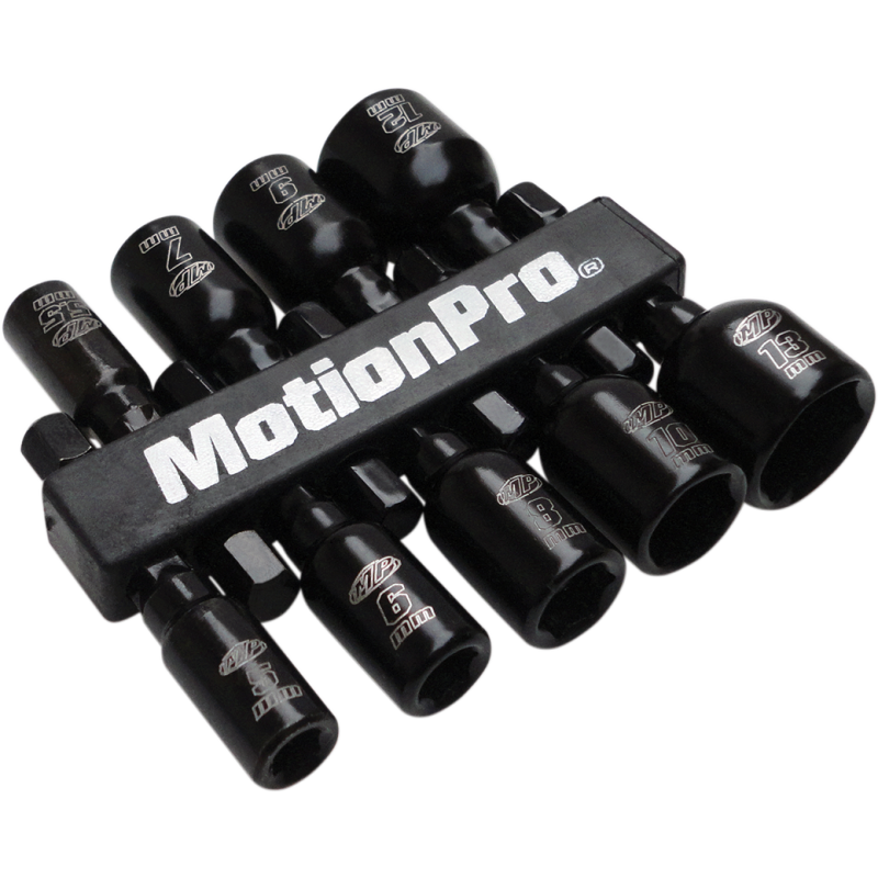 MOTION PRO MAG NUT DRIVE SET (5MM, 5.5MM, 6MM - 10MM, 12MM, 13MM TOOL 08-0590
