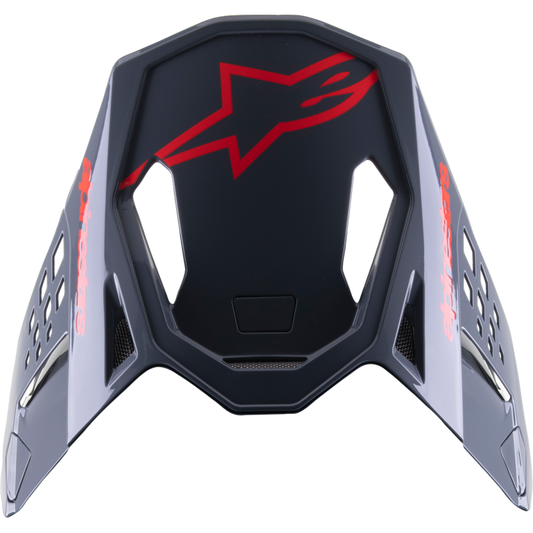 ALPINESTARS VISOR M8 RAD2 BK/RD GL 8981523-1397