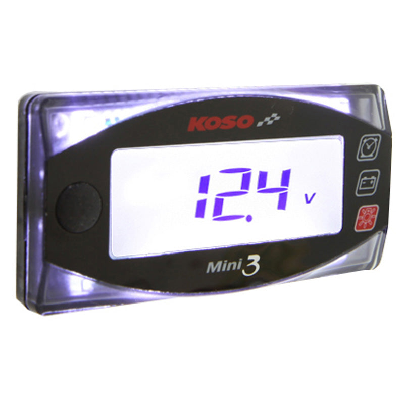 KOSO MINI 3 CLOCK / VOLT METER BA003160