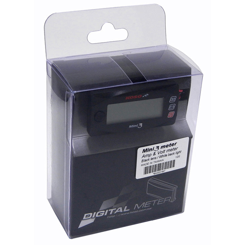 KOSO MINI 3 AMP / VOLT METER BA003190