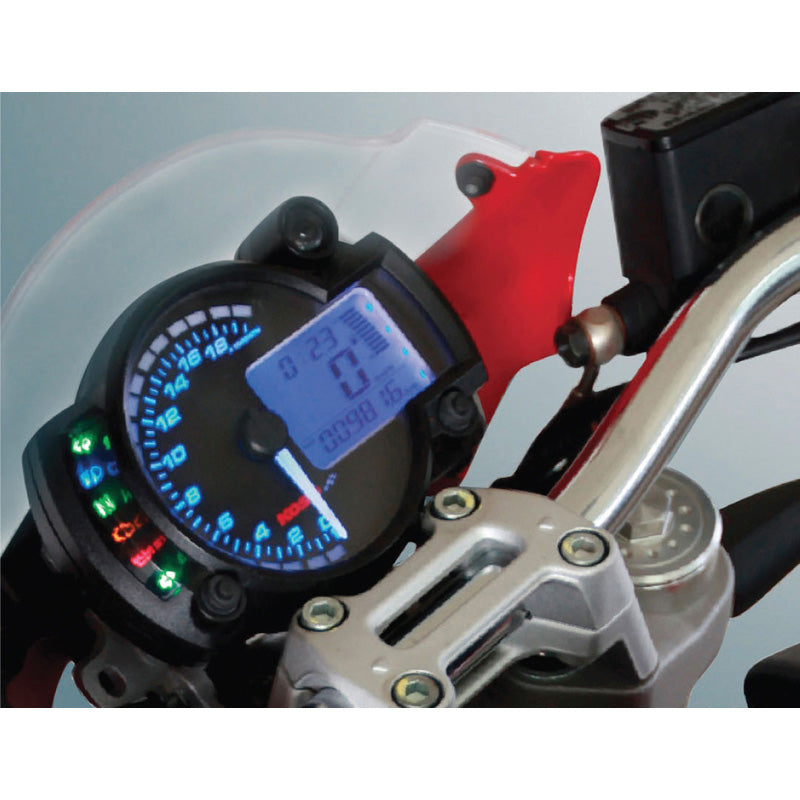KOSO SPEEDOMETER GP STYLE RX-2N(0-20 000 RPM)BK FACE BA015B25