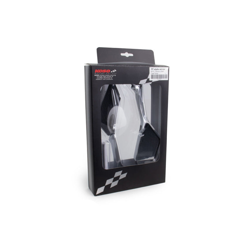 KOSO TT MIRROR CARBON LOOK SHELL / CLEAR LENS OA016CS0