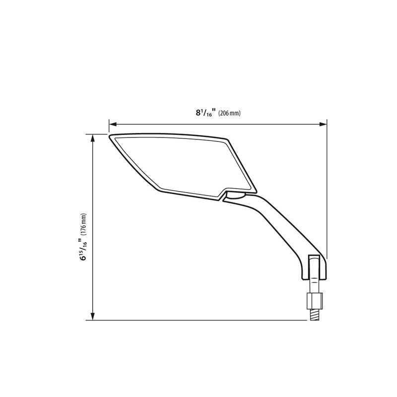 KOSO TT MIRROR CARBON LOOK SHELL / BLUE LENS OA016CS6