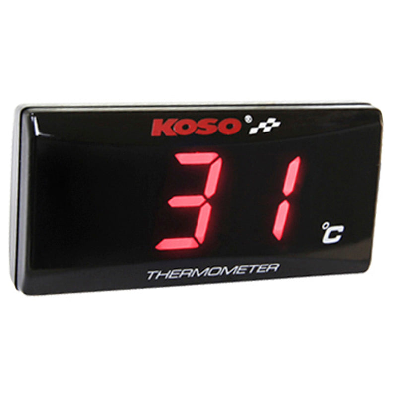 KOSO SUPER SLIM STYLE THERMOMETER DEGREE 0-120C RED BA024R11