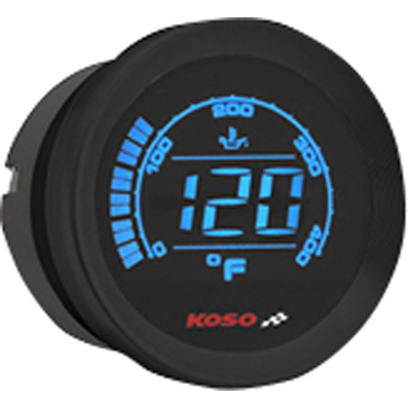 KOSO HD-02T HARLEY 2'' OIL TEMPERATURE - BLACK BEZEL BA050510