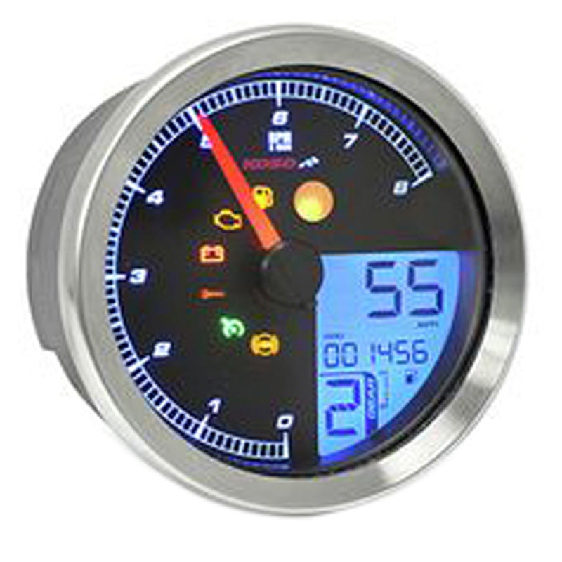 KOSO HD-04 METER HARLEY-DAVIDSON SPORTSTER/DYNA SILVER BA051201