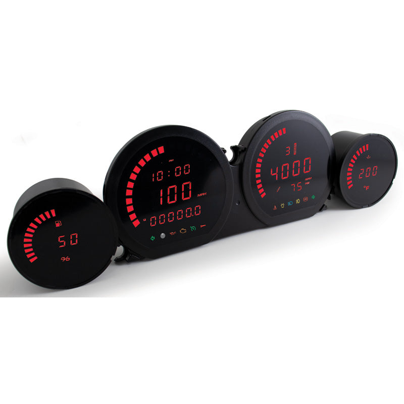 KOSO HD-03L HARLEY 4 PCS RED LED METERS BA064920