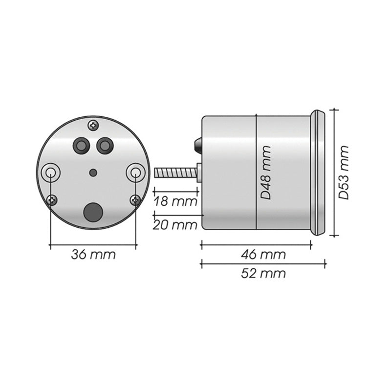 KOSO DL VOLT METER FOR HARLEY BA484B30-HD