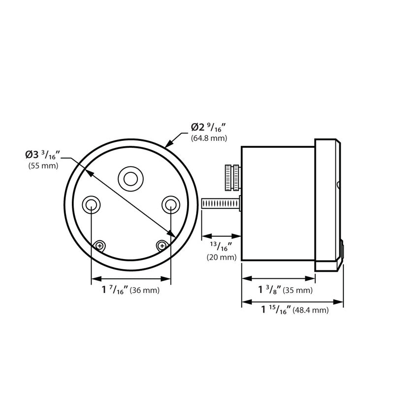 KOSO DL-02R TACHOMETER (FIT BULLET CASING) BA555B19