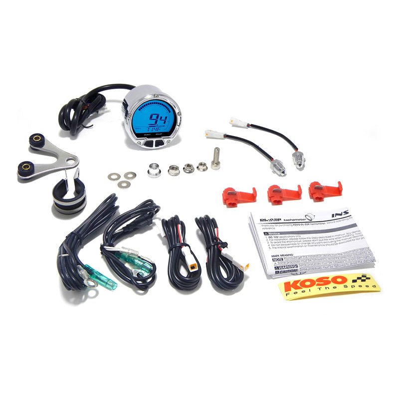 KOSO DL-02R TACHOMETER (FIT BULLET CASING)FOR HARLEY BA555B19-HD
