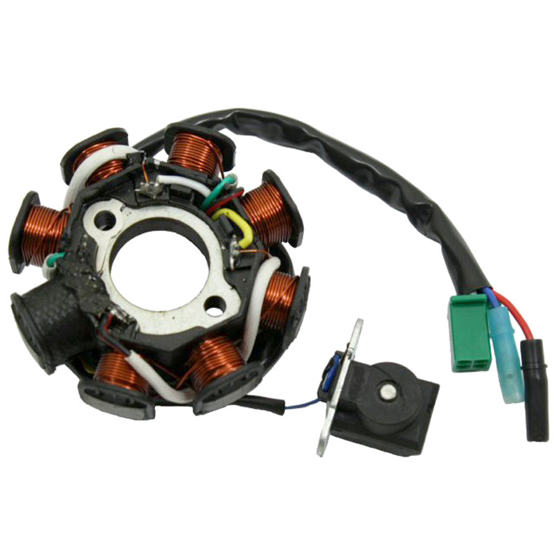 MS24 STATOR GY6 150 8P AC 4PINS + 2 BULLETS 30725708