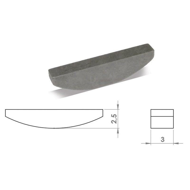 MS24 WOODRUFF KEY GY6 50 139QMB 3073006