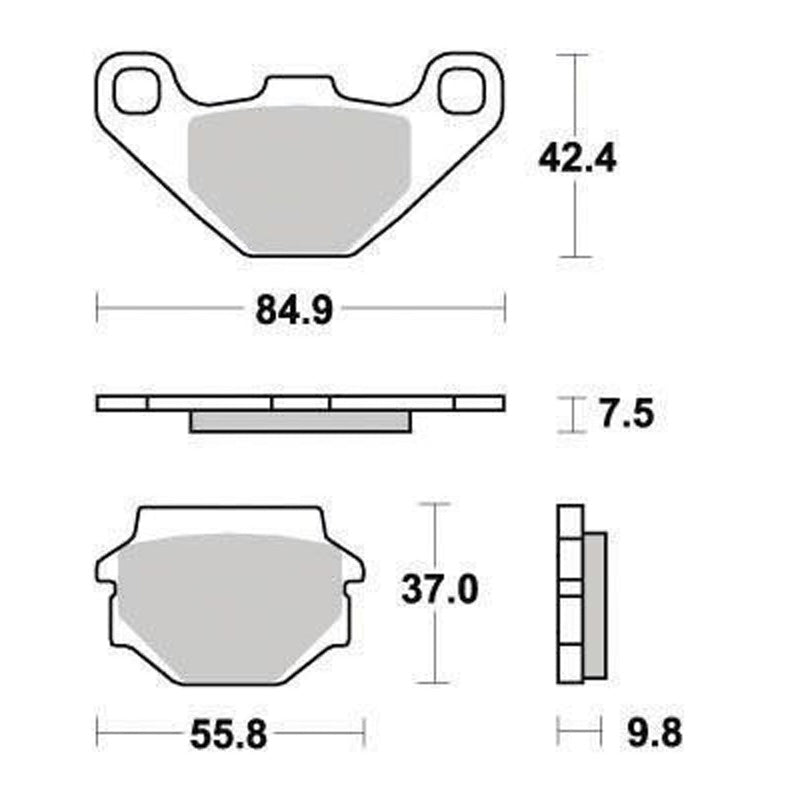 FERODO BRAKE PAD FDB314EF FDB314EF