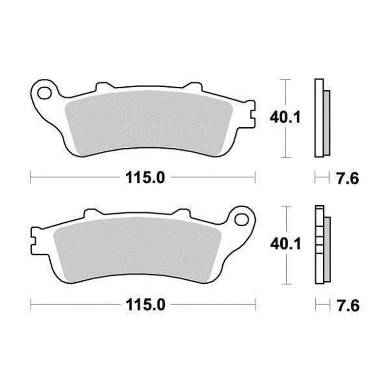 FERODO FERODO PAD FDB2073STEBC 010-261HH (VD165/2) FDB2073ST