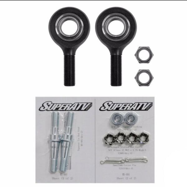 SUPER ATV TIE ROD END HD KIT SUPERATV TRERP001
