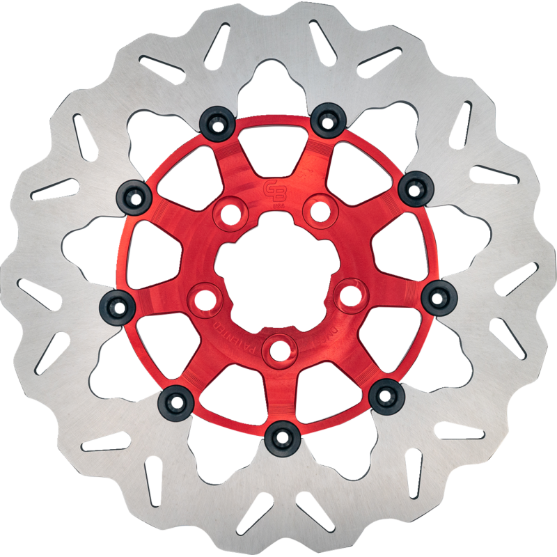GBRAKES ROTOR RR WAVE FL RED DF681CWS-R
